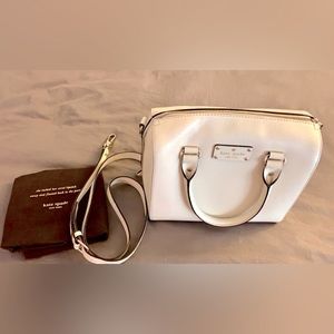 Kate Spade white leather bag